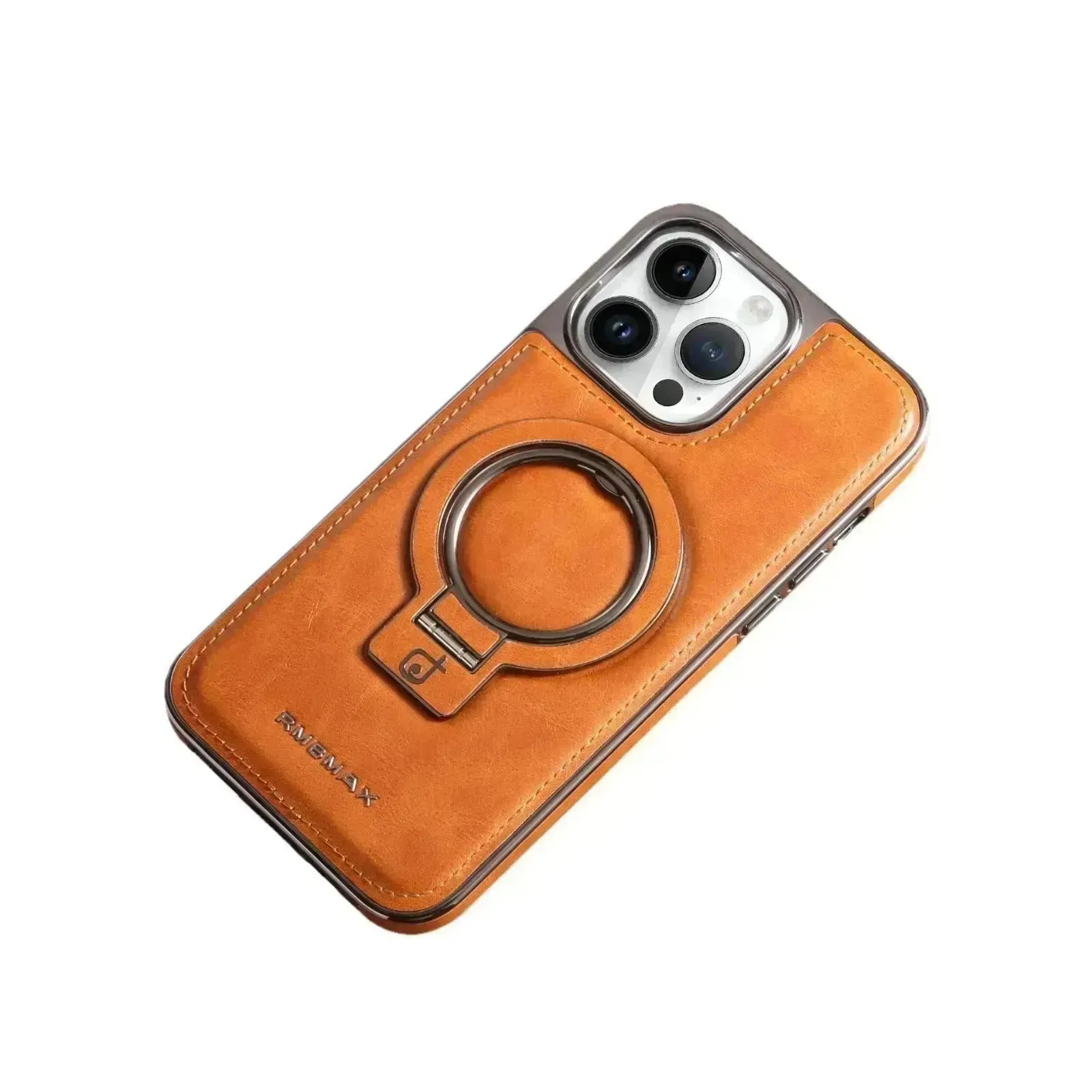 Magnetic Bracket Phone Case Business Drop-resistant Leather Case