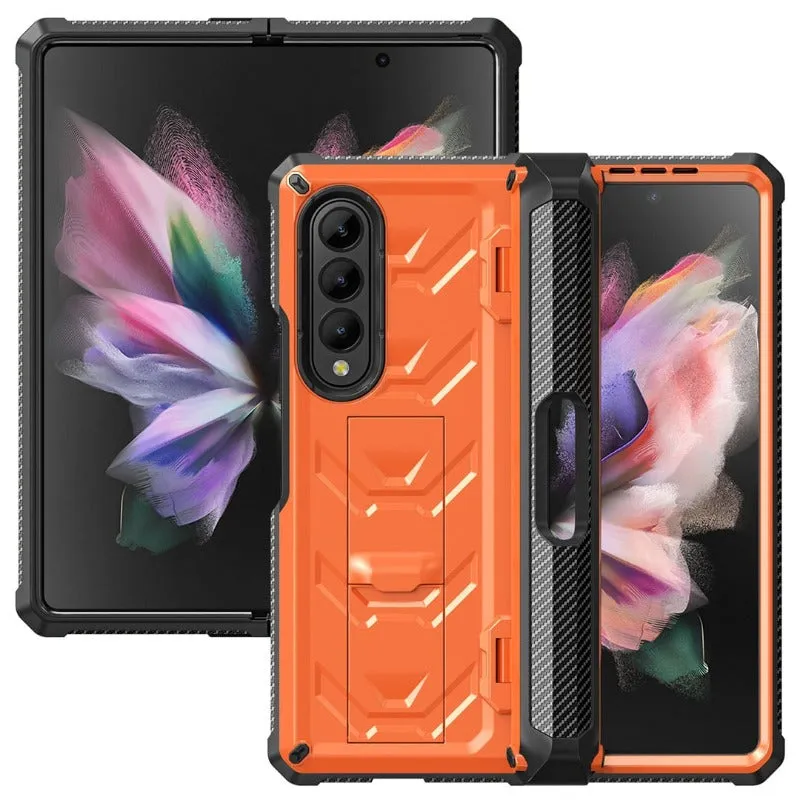 Magnetic Hinge Slide Pen Slot Case With Stand For Samsung Galaxy Z Fold 3 4