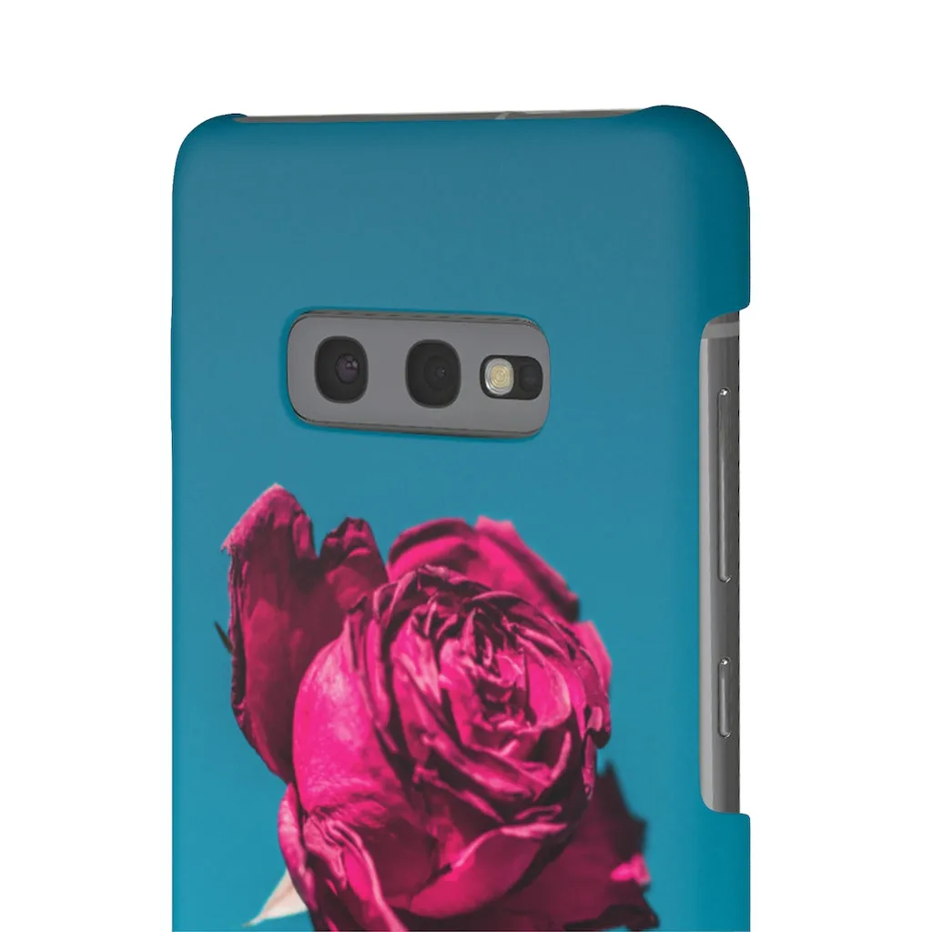 Marine Sky Rose Snap Case