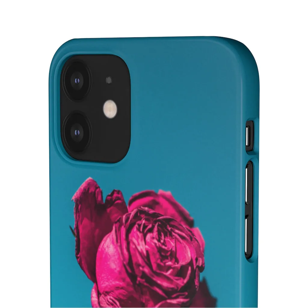 Marine Sky Rose Snap Case