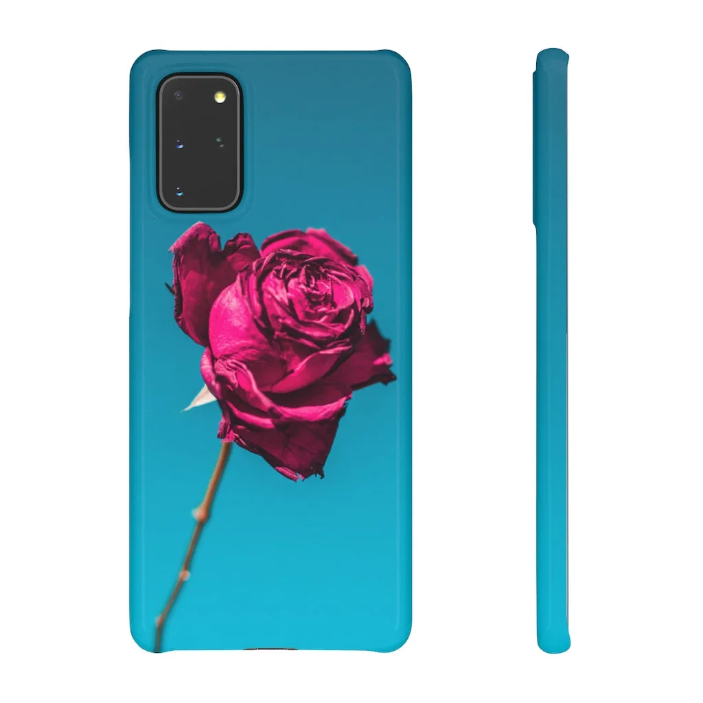 Marine Sky Rose Snap Case