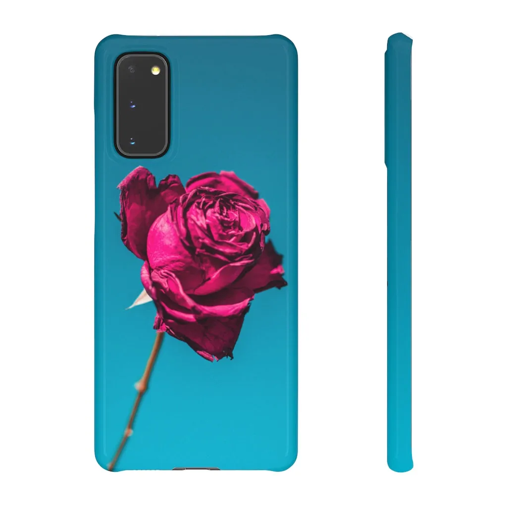 Marine Sky Rose Snap Case