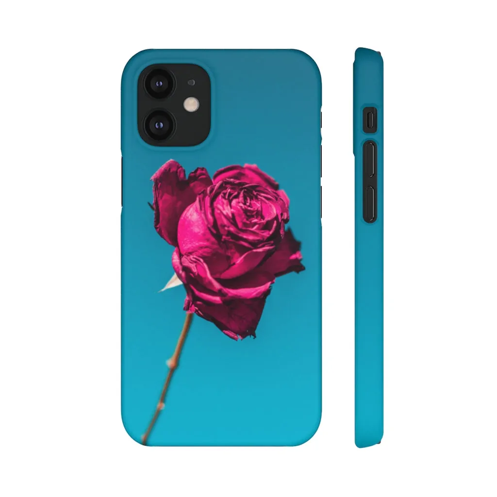 Marine Sky Rose Snap Case