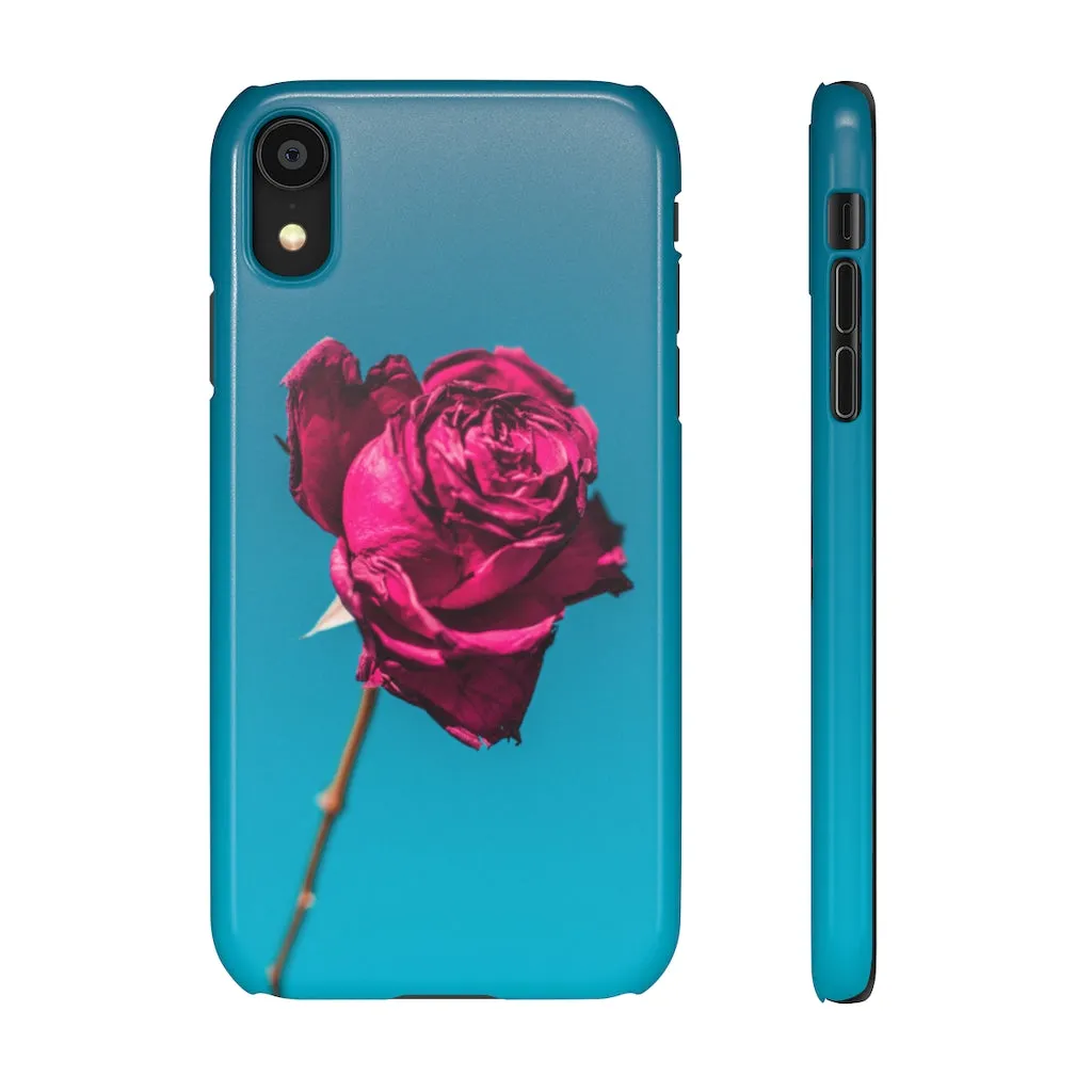Marine Sky Rose Snap Case