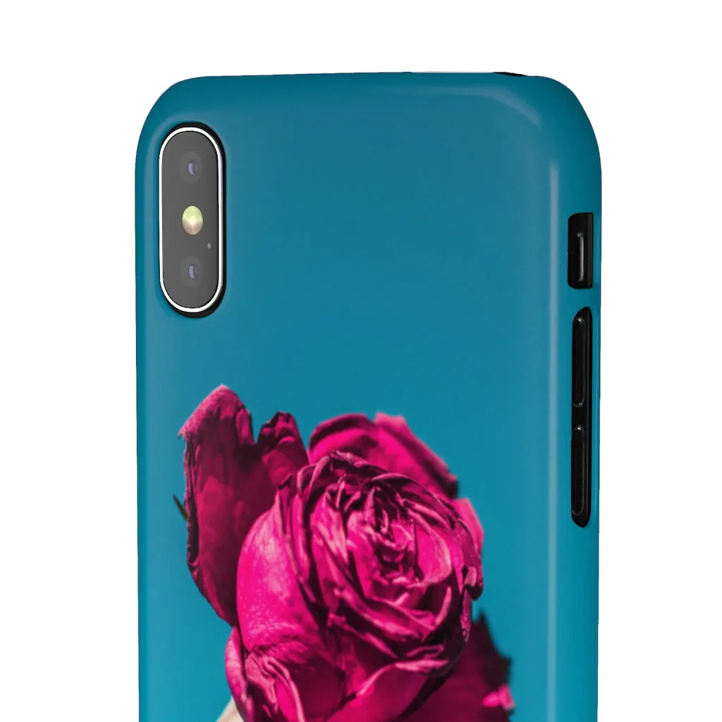 Marine Sky Rose Snap Case