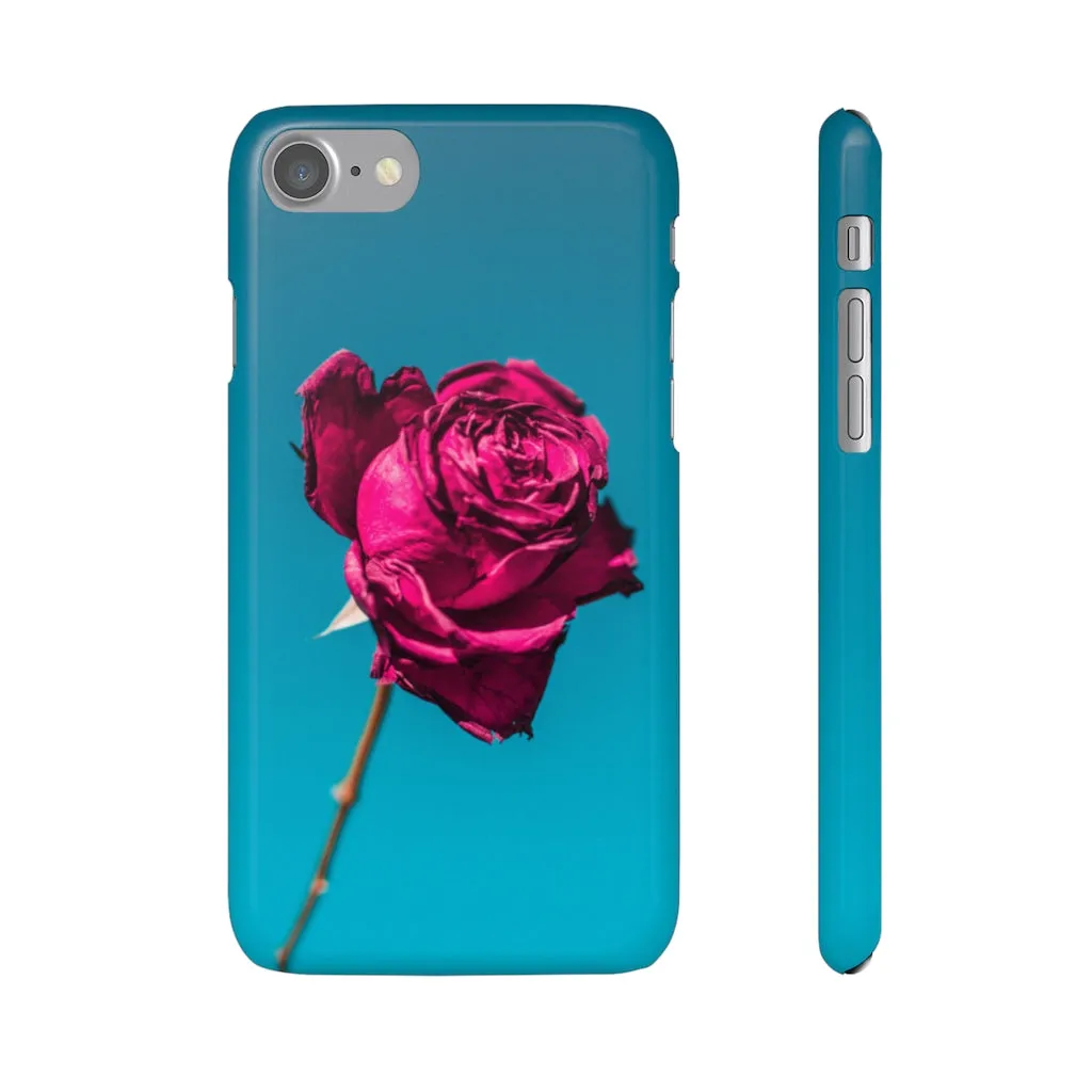 Marine Sky Rose Snap Case