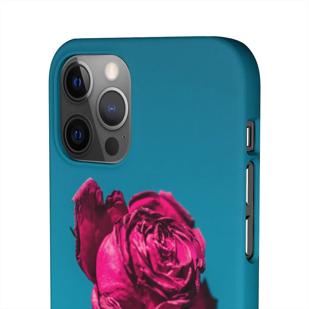 Marine Sky Rose Snap Case