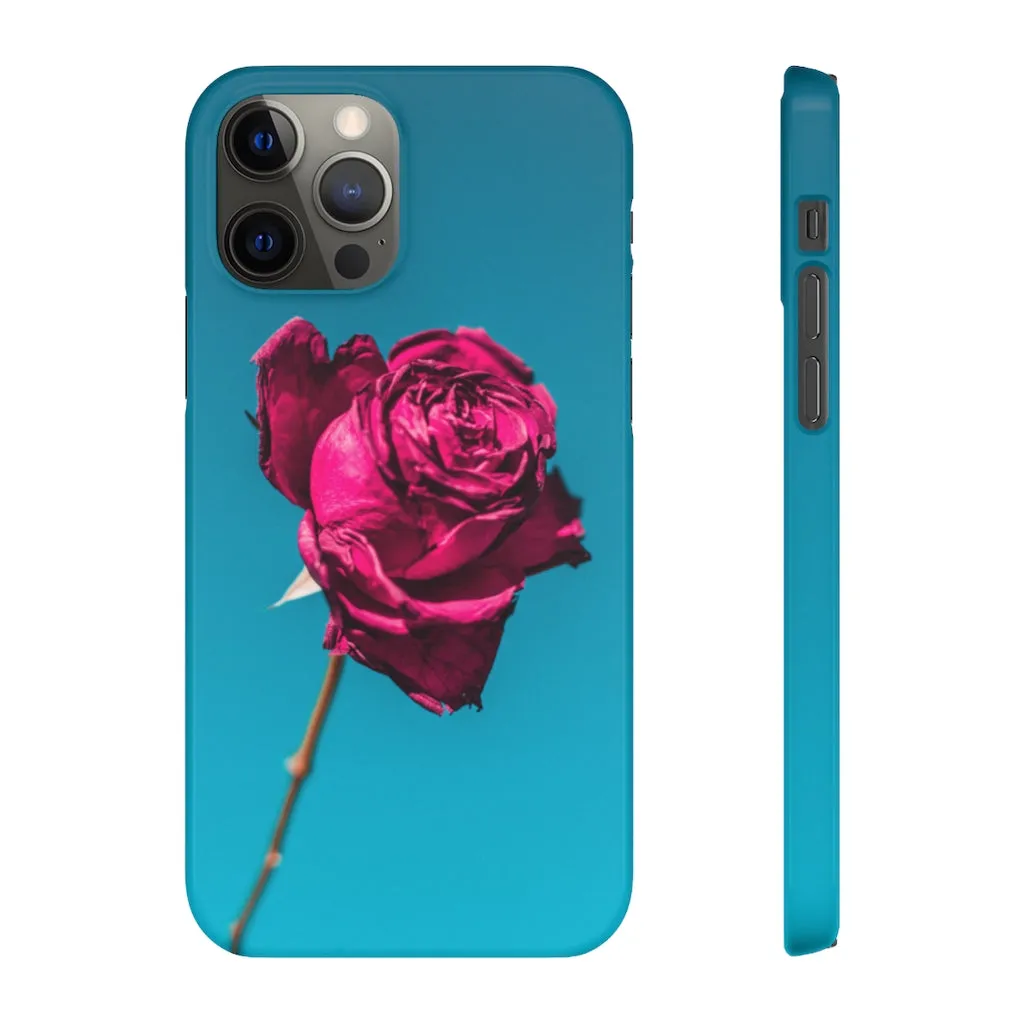 Marine Sky Rose Snap Case