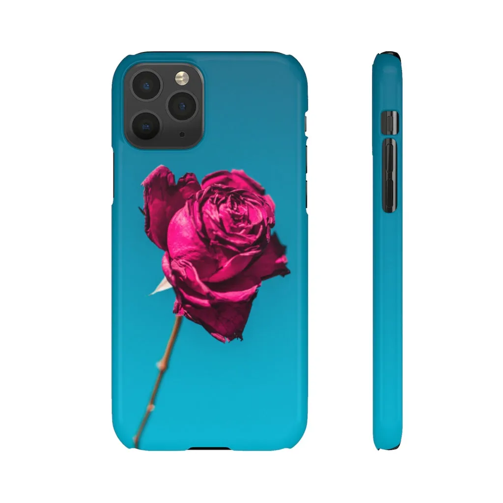 Marine Sky Rose Snap Case