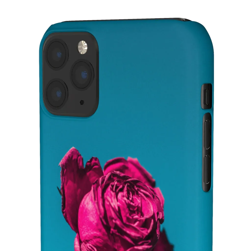 Marine Sky Rose Snap Case