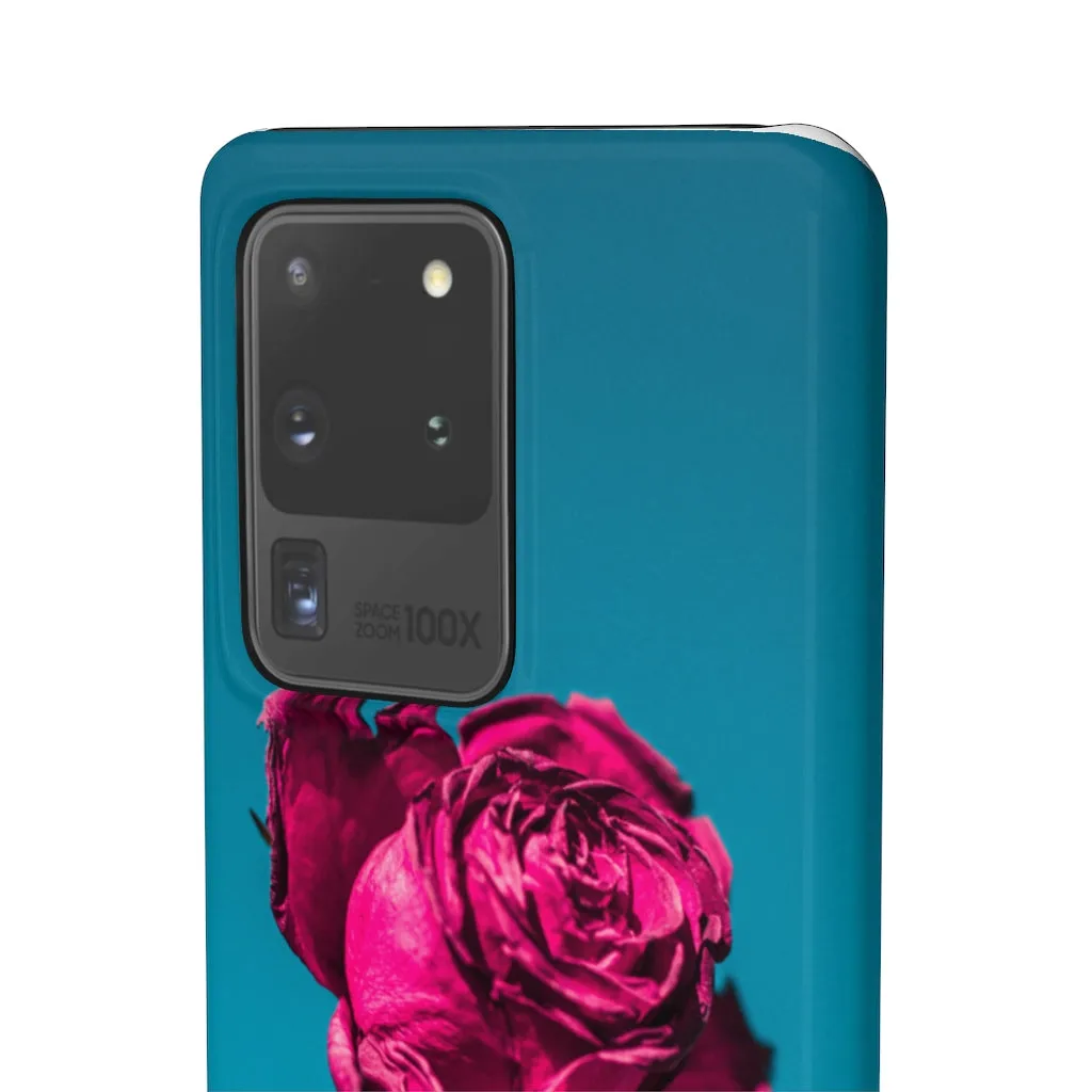 Marine Sky Rose Snap Case