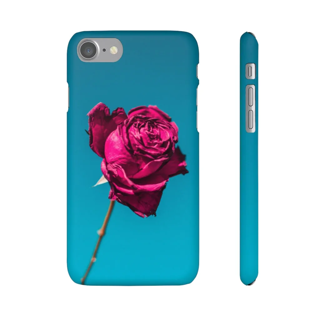 Marine Sky Rose Snap Case