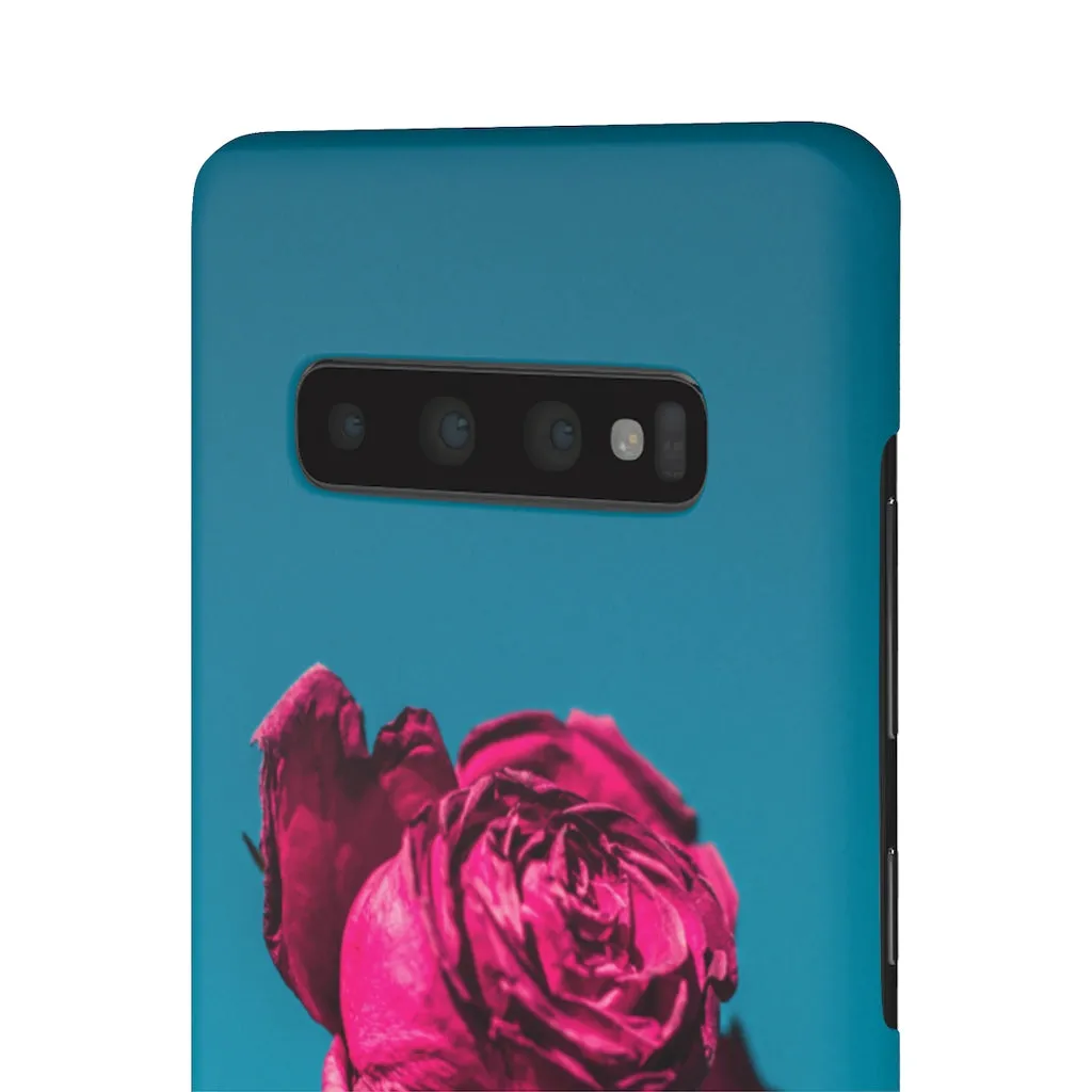 Marine Sky Rose Snap Case