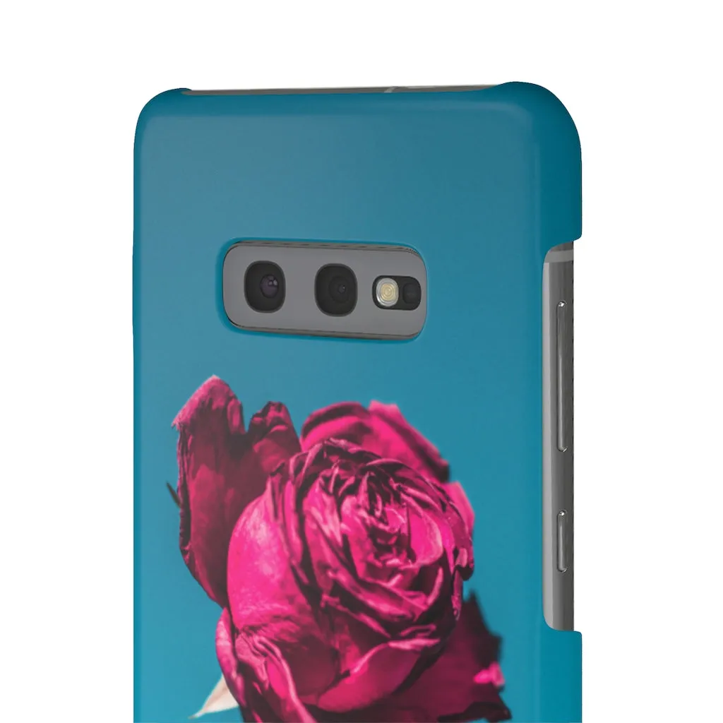 Marine Sky Rose Snap Case