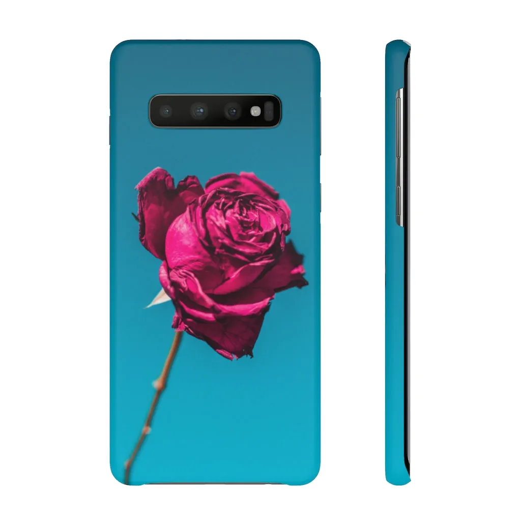 Marine Sky Rose Snap Case