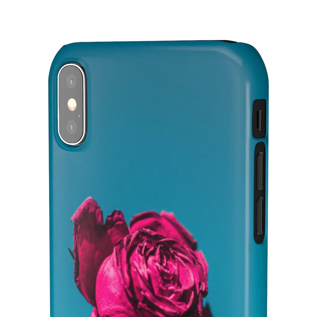 Marine Sky Rose Snap Case
