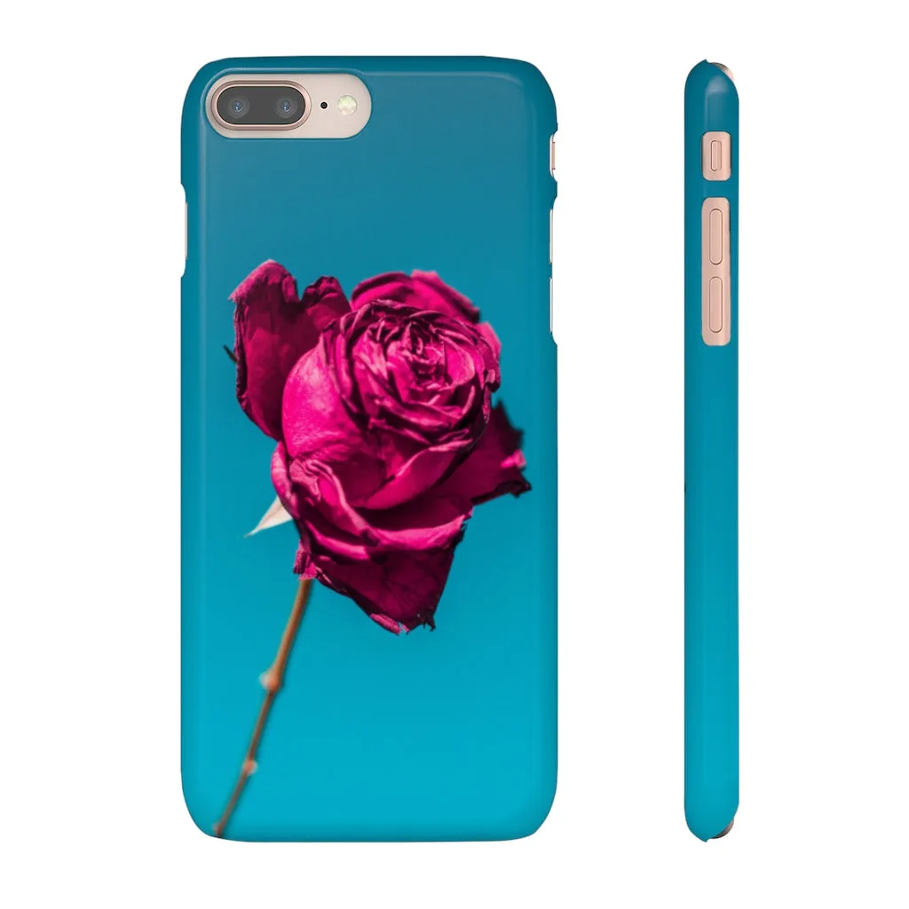 Marine Sky Rose Snap Case