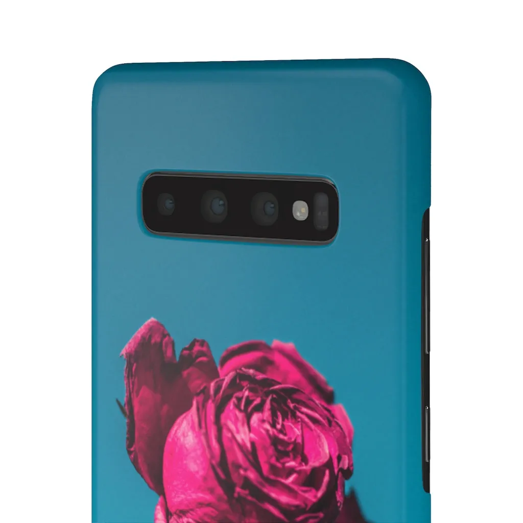 Marine Sky Rose Snap Case