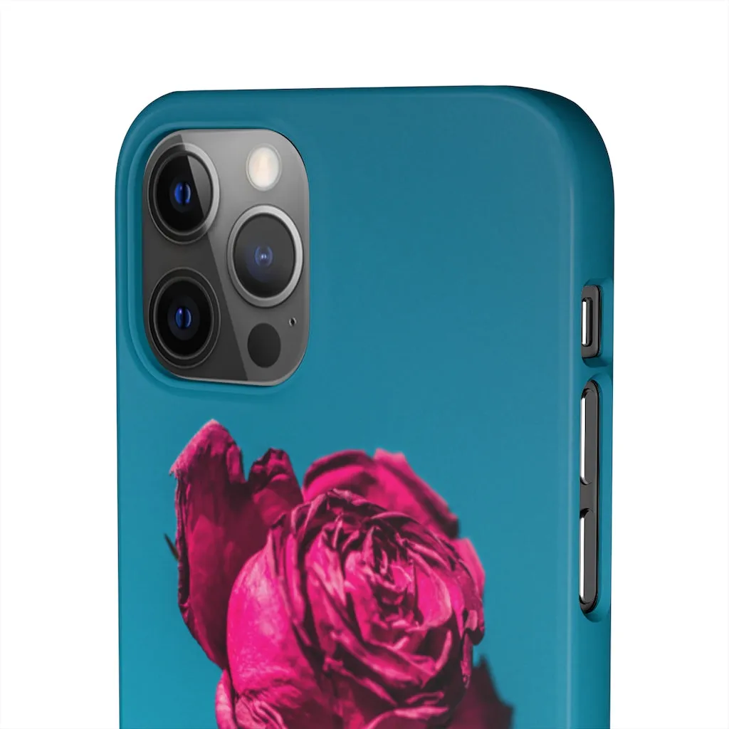 Marine Sky Rose Snap Case
