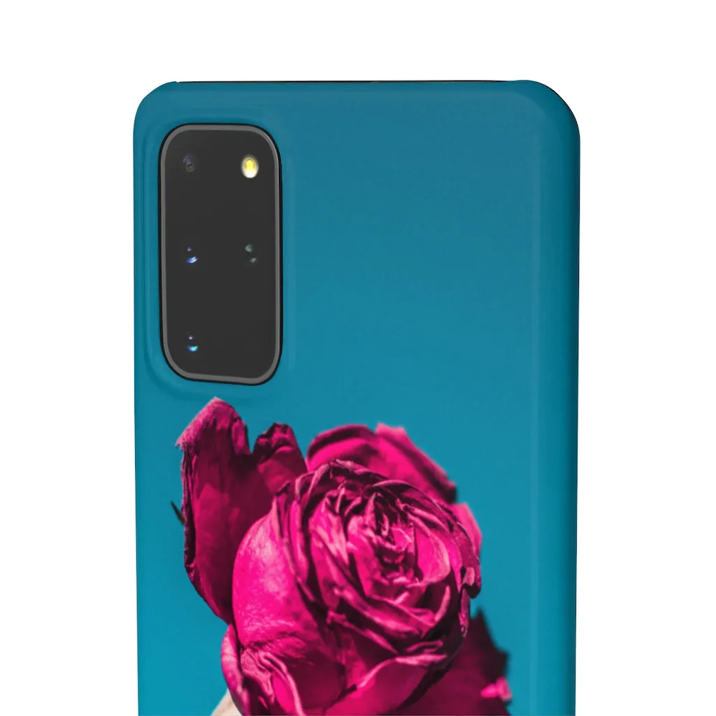 Marine Sky Rose Snap Case