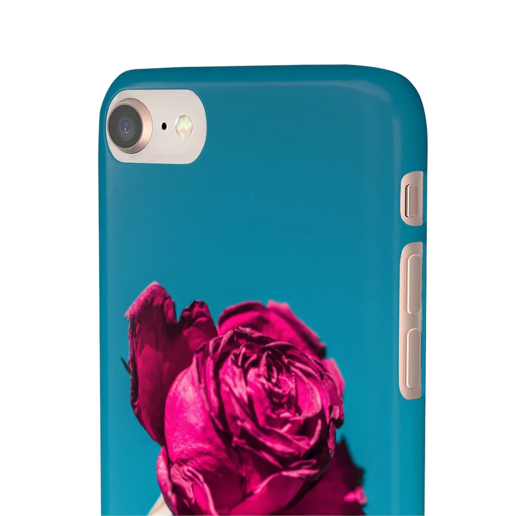 Marine Sky Rose Snap Case