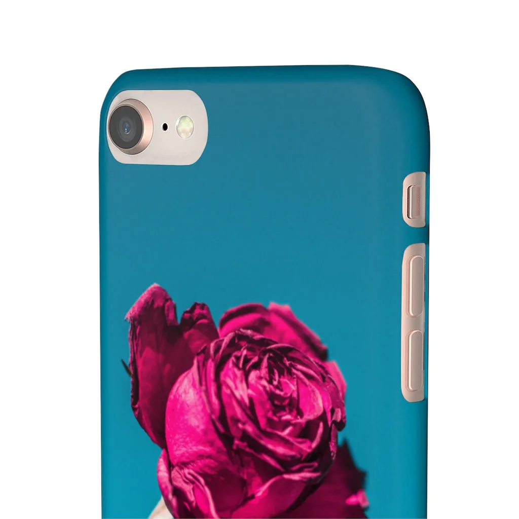 Marine Sky Rose Snap Case