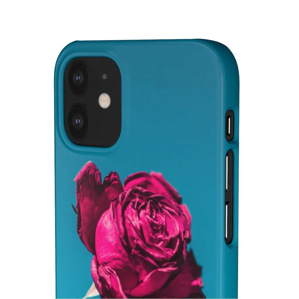Marine Sky Rose Snap Case