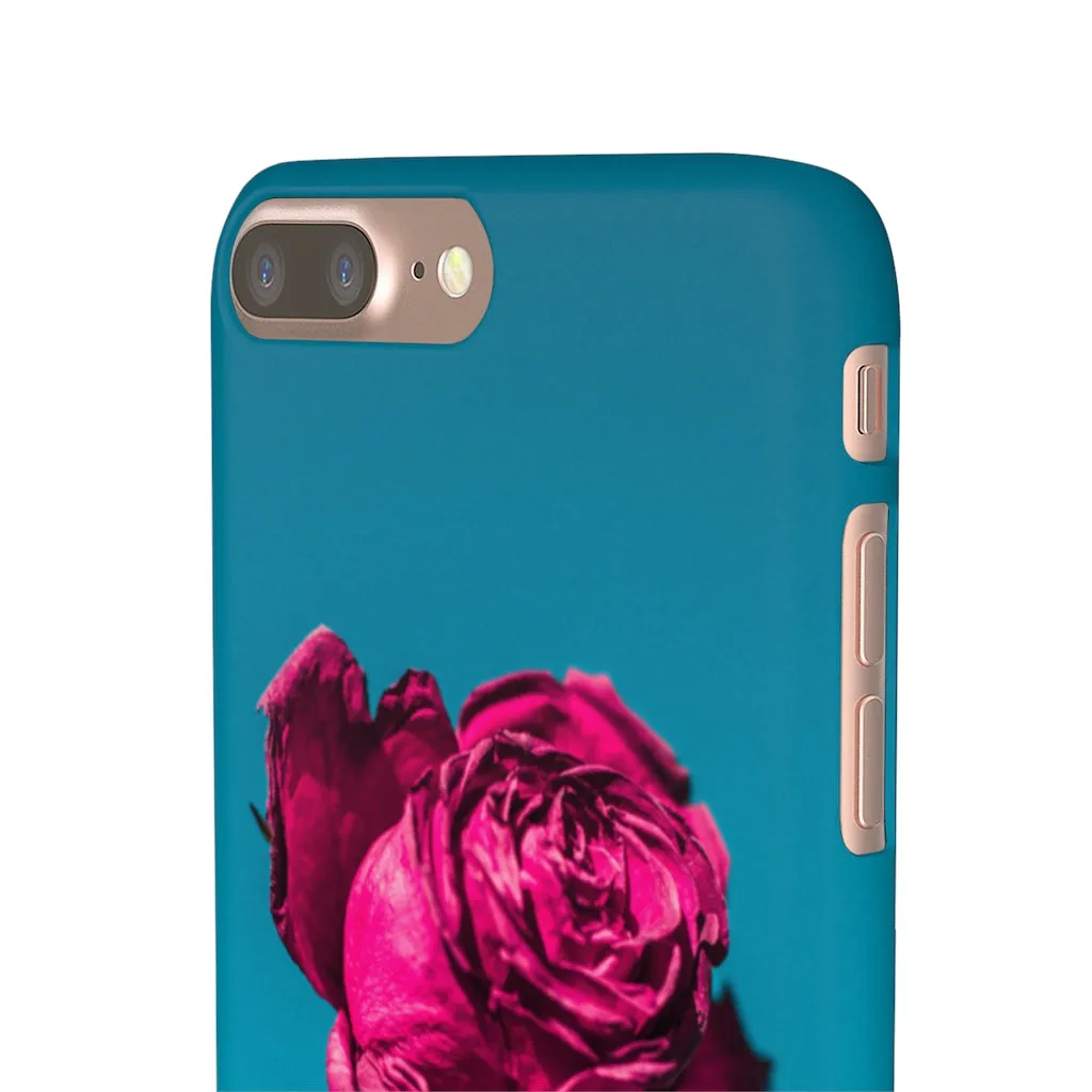 Marine Sky Rose Snap Case