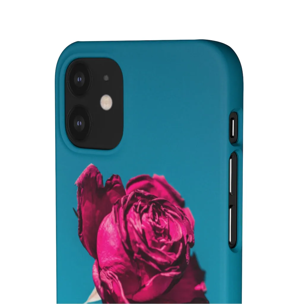 Marine Sky Rose Snap Case