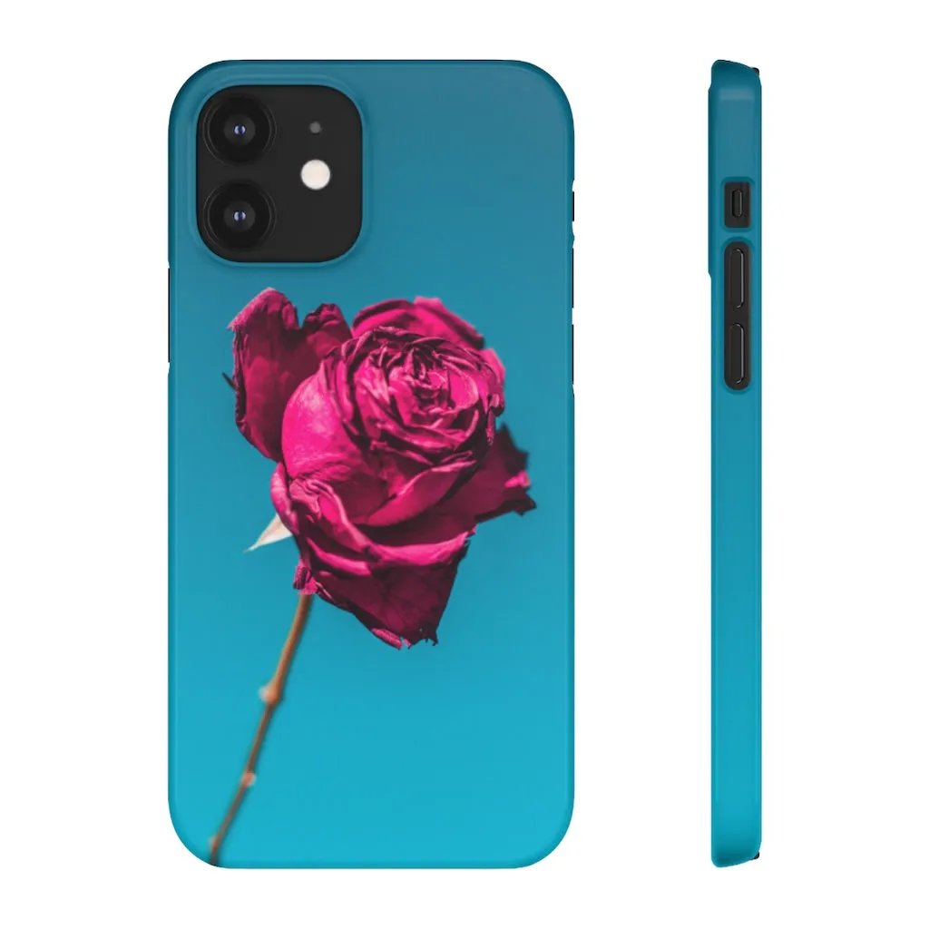Marine Sky Rose Snap Case