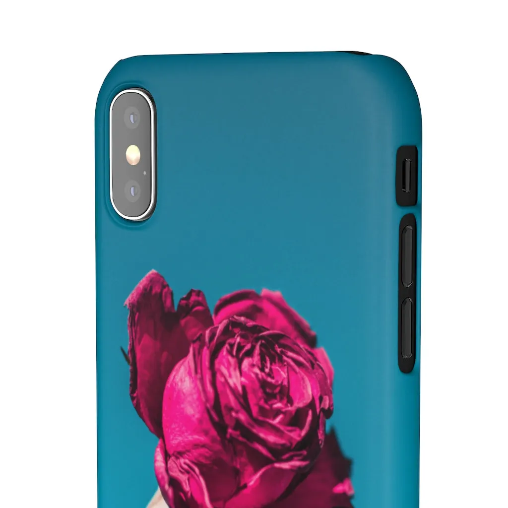 Marine Sky Rose Snap Case