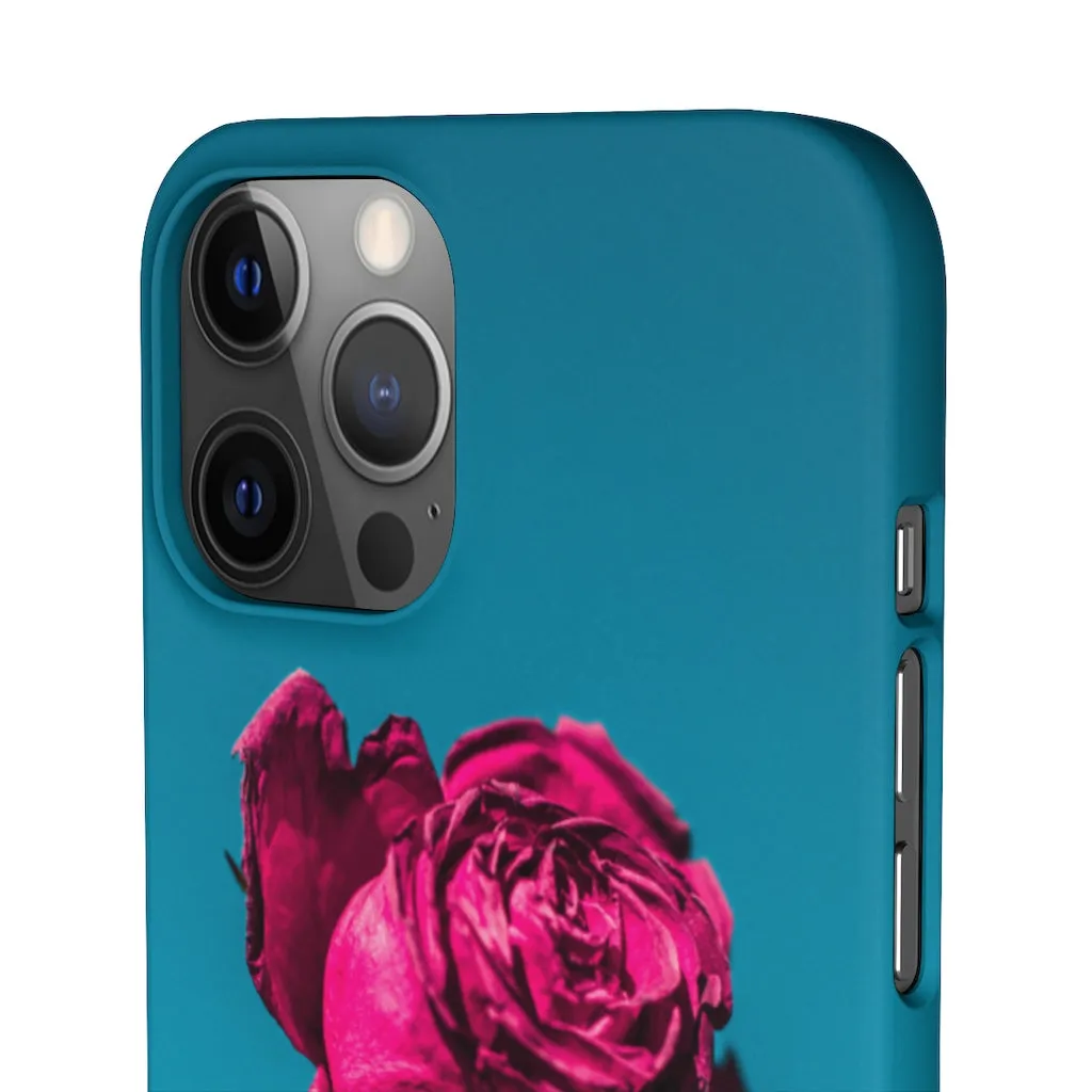 Marine Sky Rose Snap Case