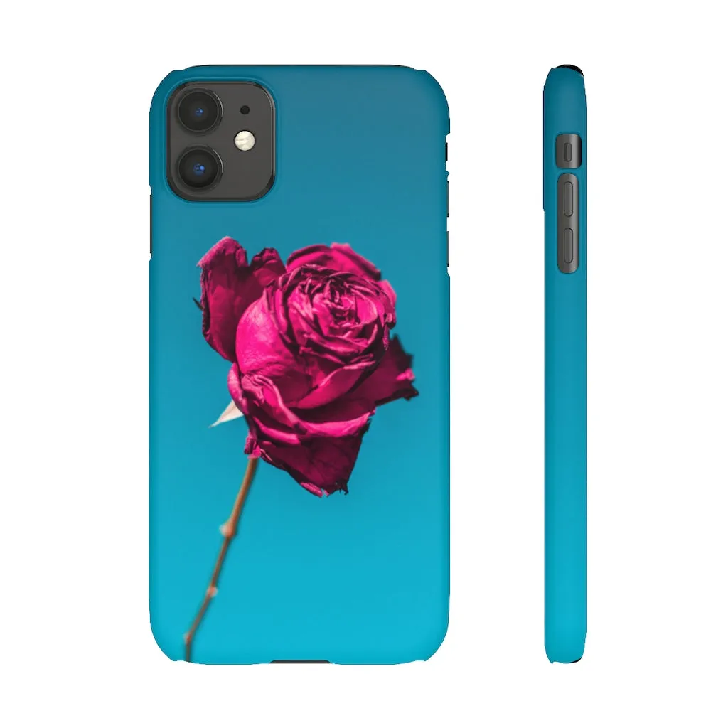Marine Sky Rose Snap Case