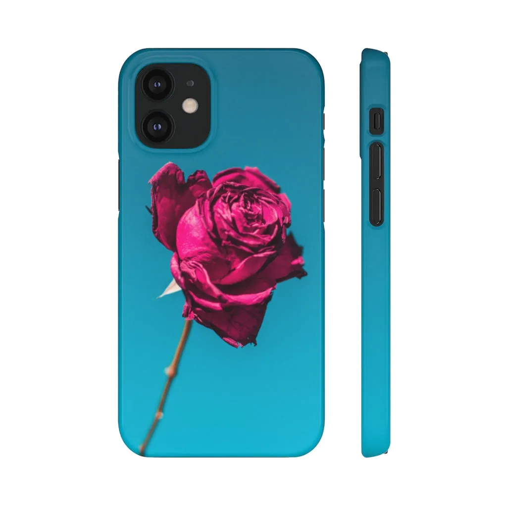 Marine Sky Rose Snap Case