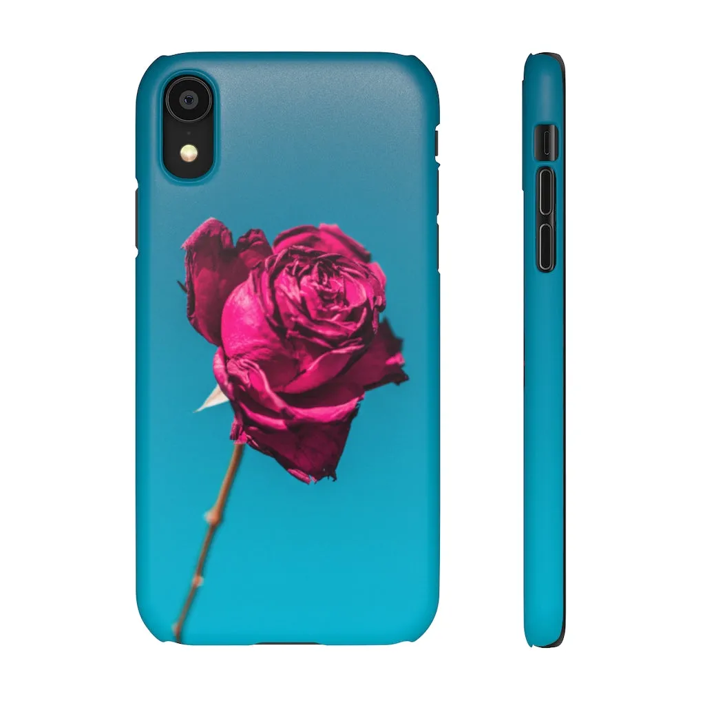 Marine Sky Rose Snap Case