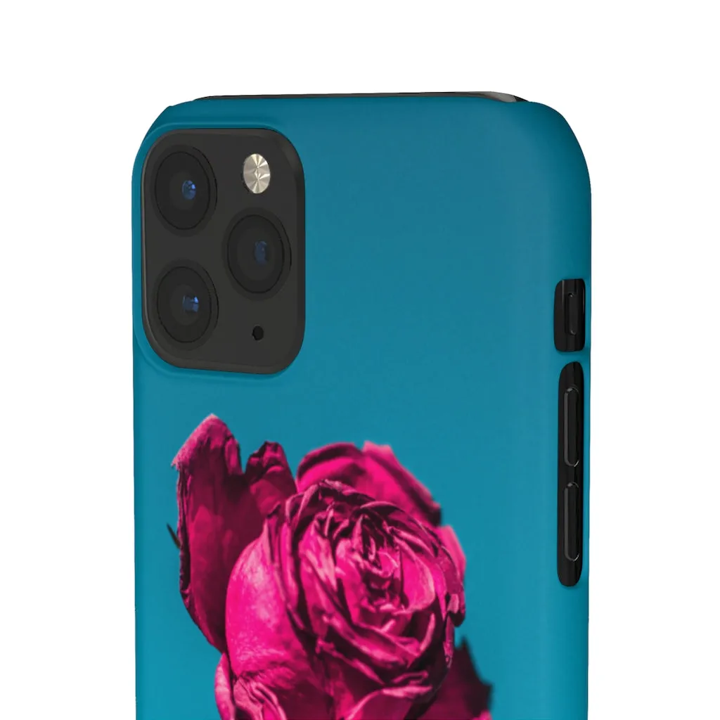 Marine Sky Rose Snap Case