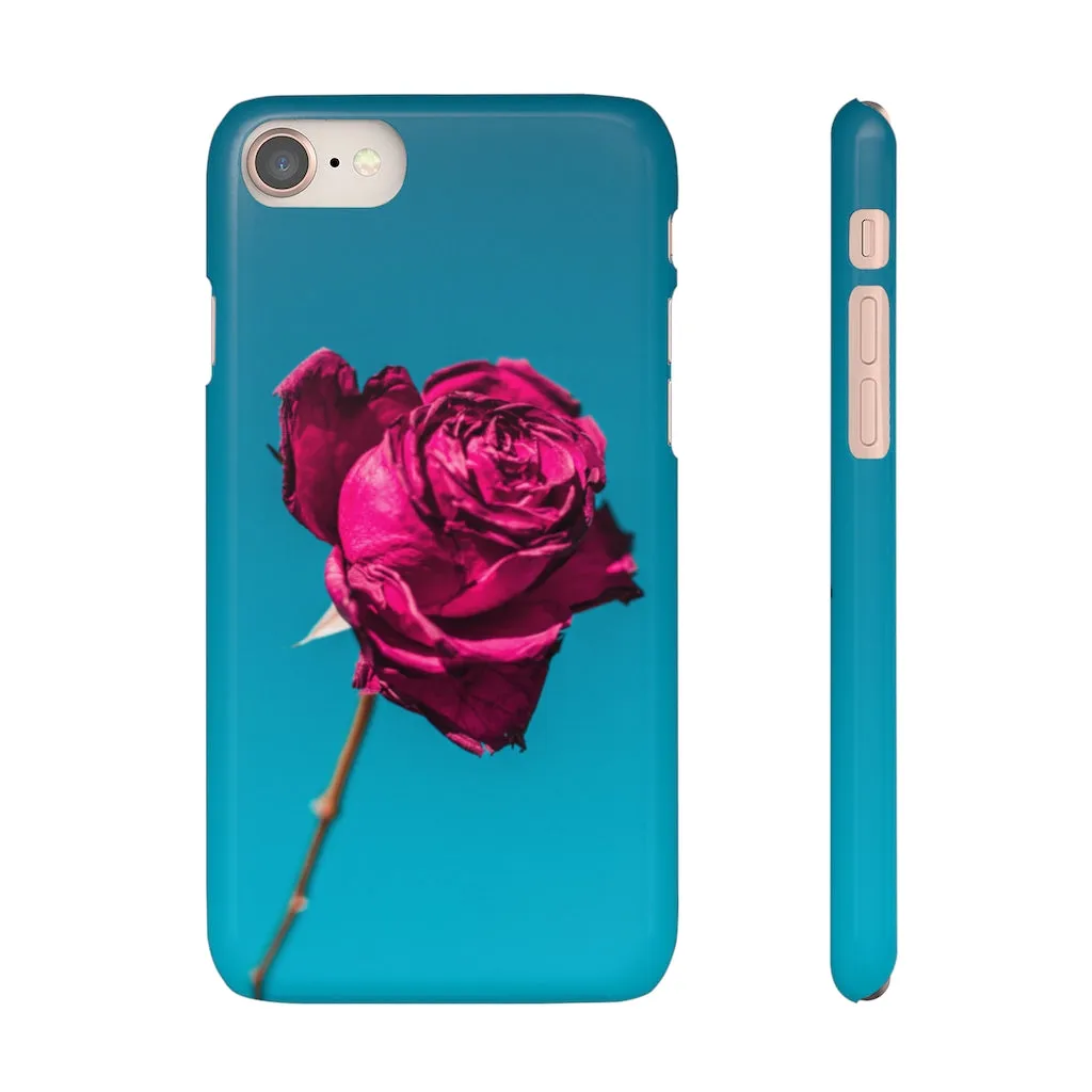 Marine Sky Rose Snap Case