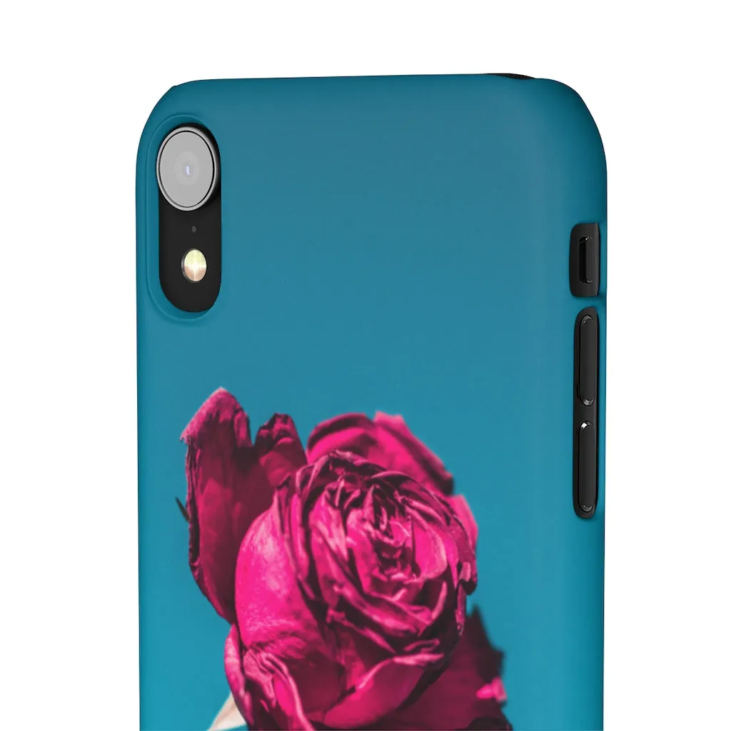 Marine Sky Rose Snap Case