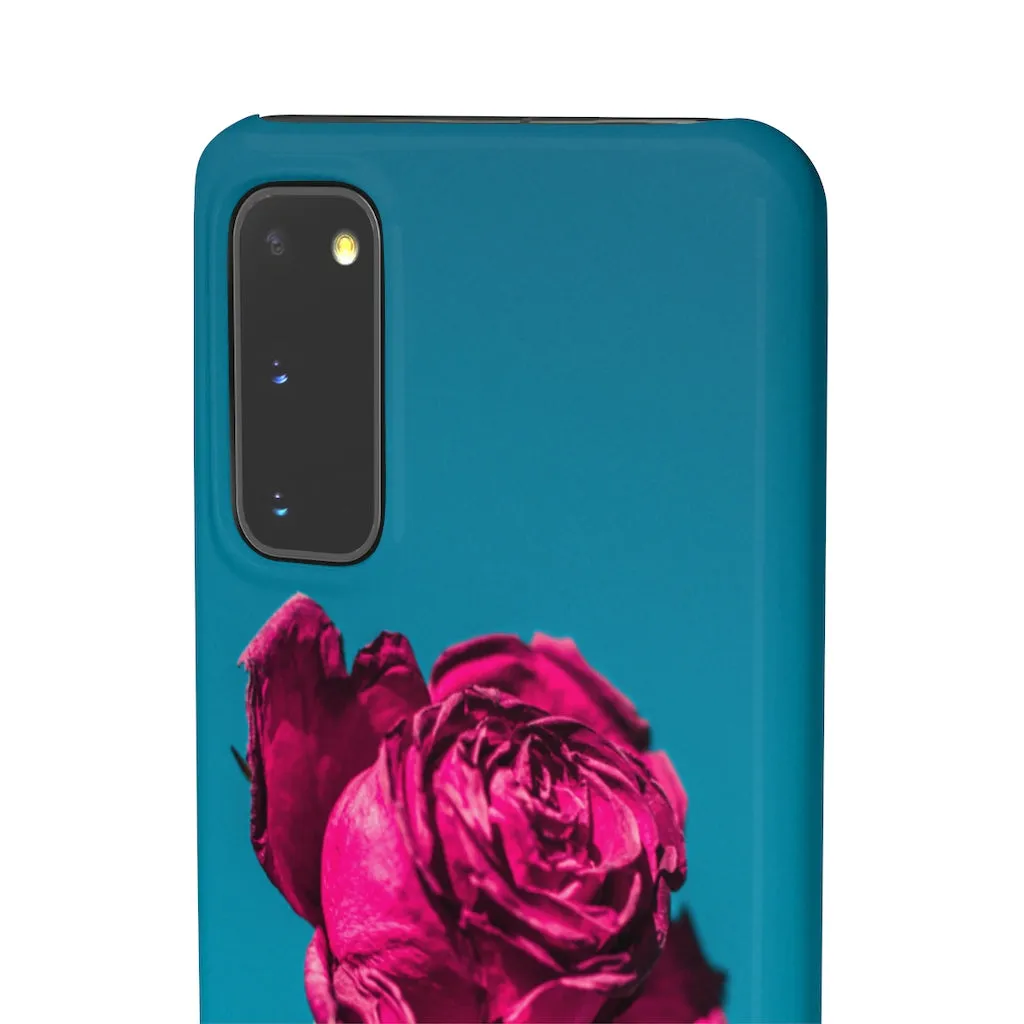 Marine Sky Rose Snap Case