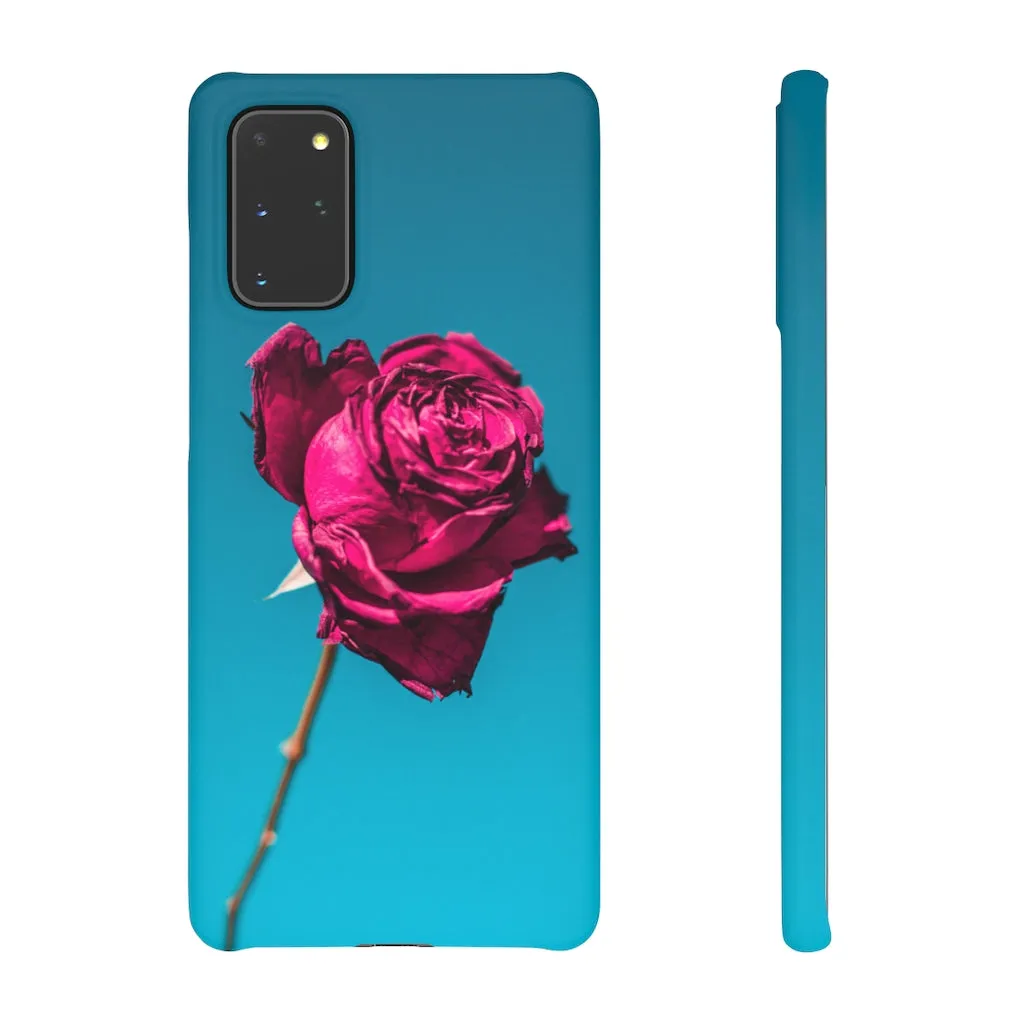 Marine Sky Rose Snap Case