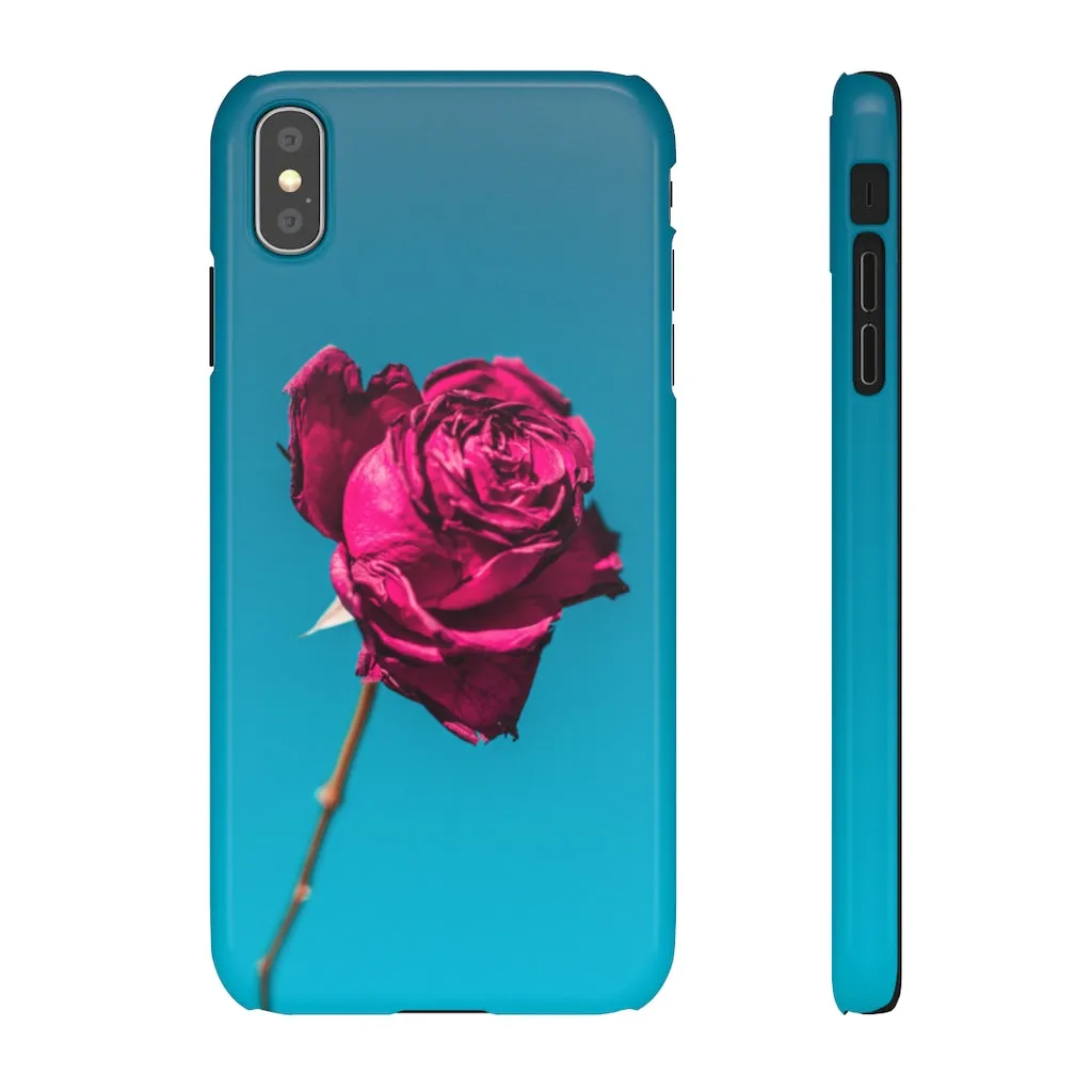 Marine Sky Rose Snap Case
