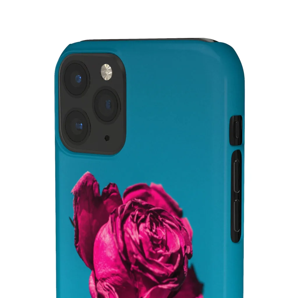 Marine Sky Rose Snap Case