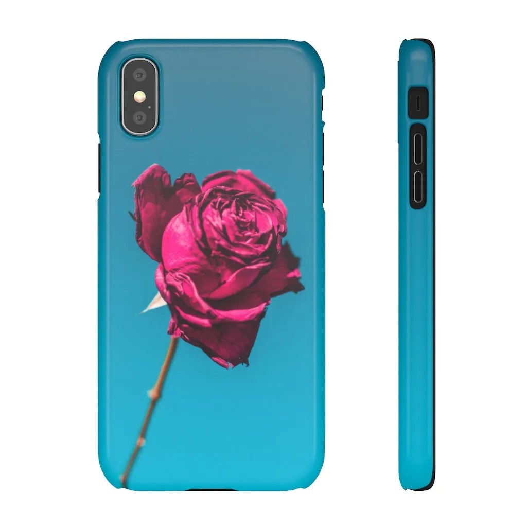 Marine Sky Rose Snap Case
