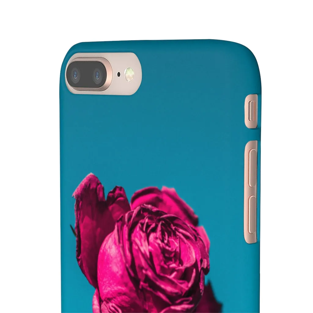 Marine Sky Rose Snap Case