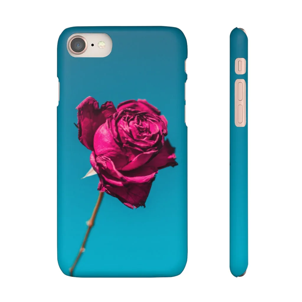 Marine Sky Rose Snap Case