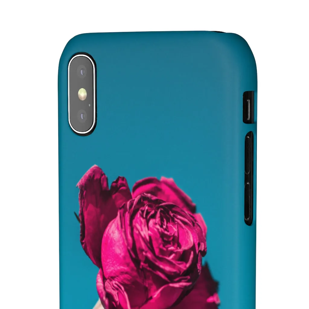Marine Sky Rose Snap Case