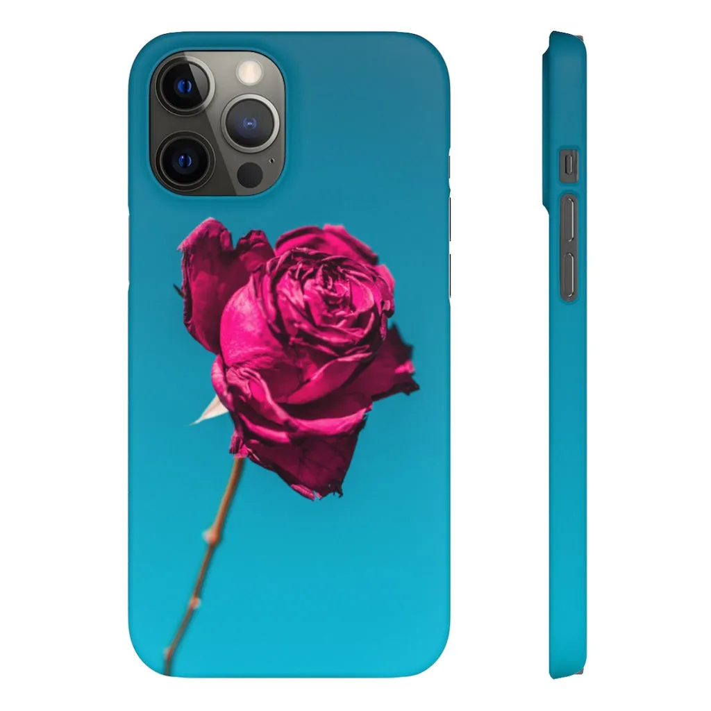 Marine Sky Rose Snap Case