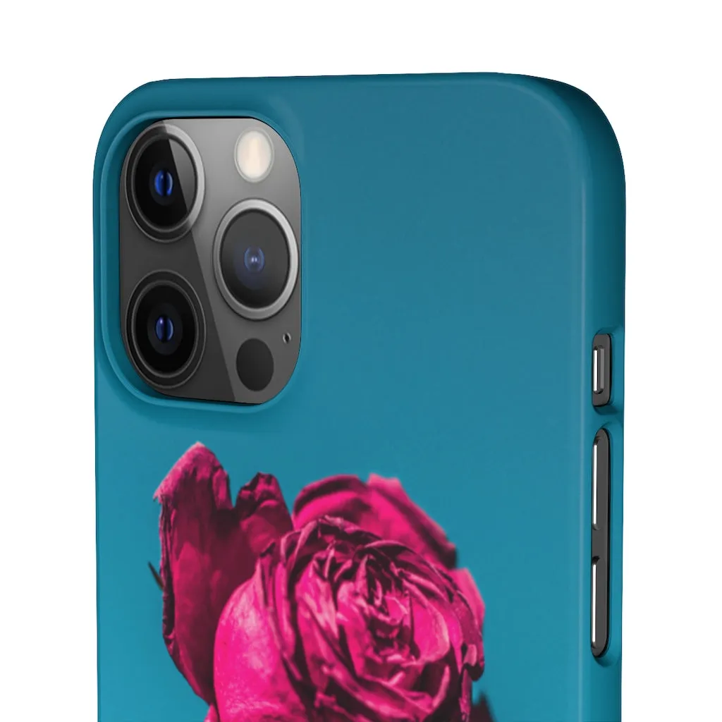 Marine Sky Rose Snap Case