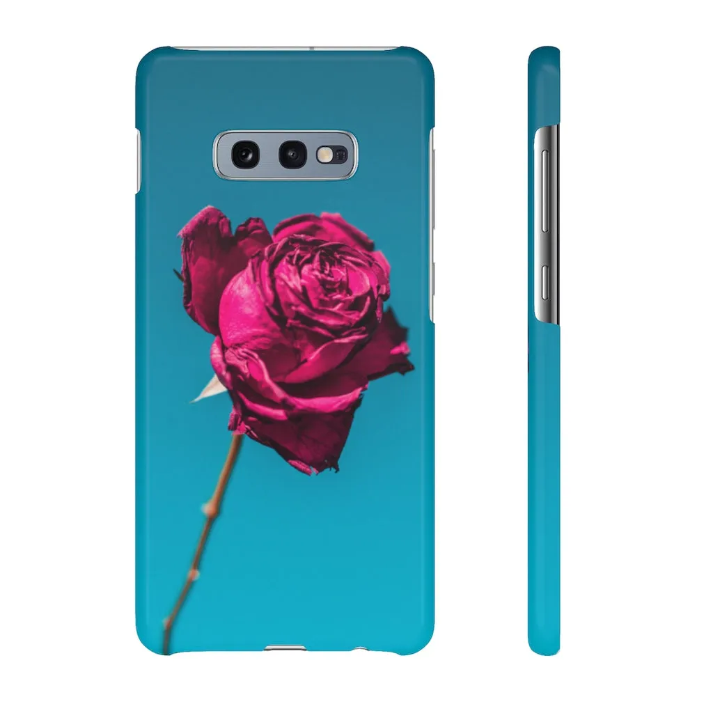 Marine Sky Rose Snap Case