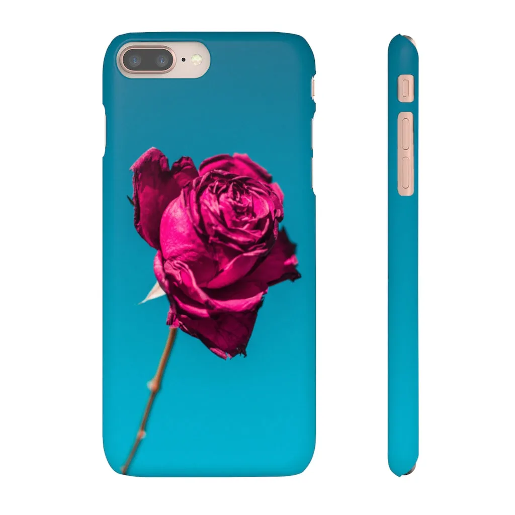 Marine Sky Rose Snap Case